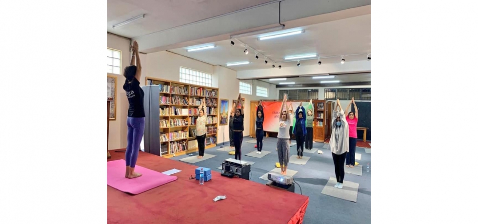 Special Yoga session for women on International Women's day 